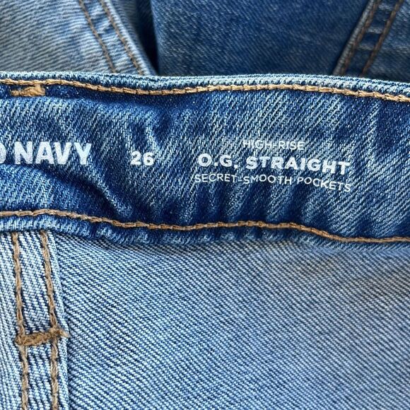 Old Navy OG Denim Two Tone Cut Off Shorts Size 26 NWT - Picture 7 of 11